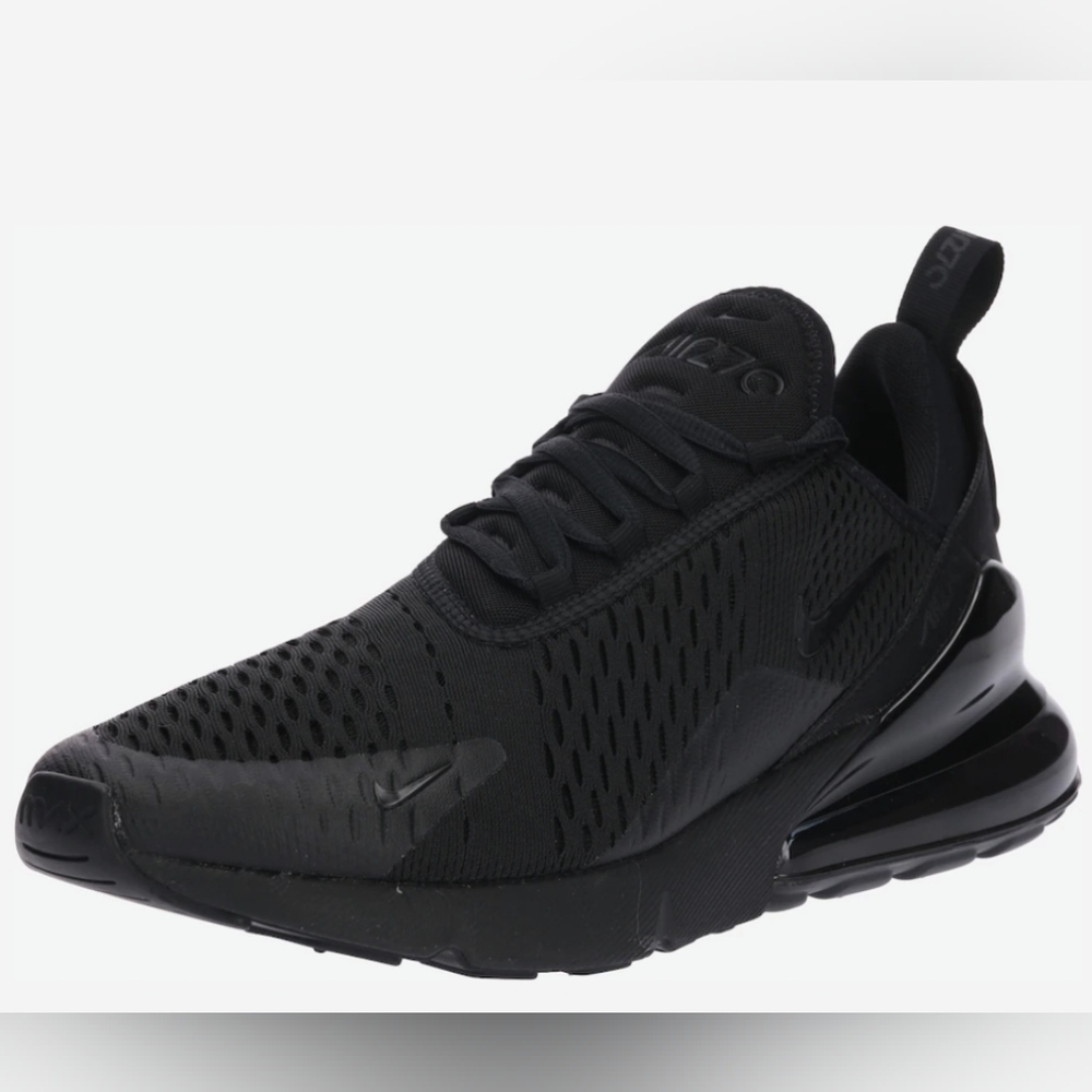 Nike Air Max 270 'Triple Black' Sneakers Wmn's Size 6 Used Excellent